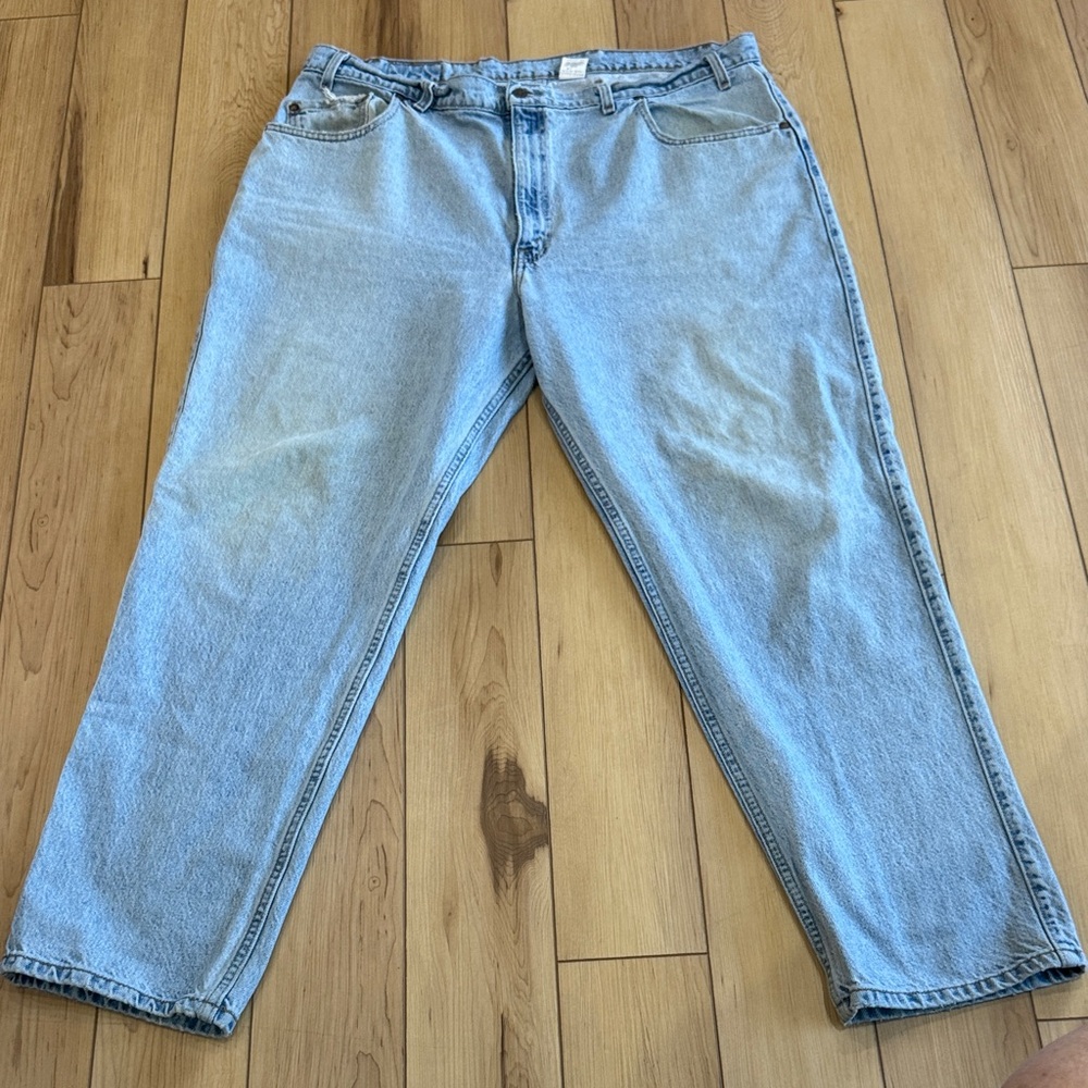 Levi's 545  Men's 44X32 Relaxed Fit Denim Jeans - Light Blue